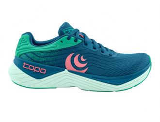 Topo Athletic Womens Ultrafly 5 Running Shoes In Blue / Aqua