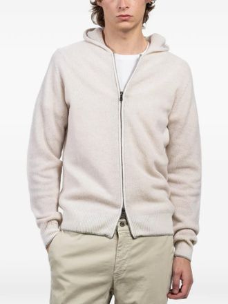 Fradi hooded zip knitwear - Beige