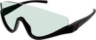 Gucci Ladies Black Shield Sunglasses GG1650S 005