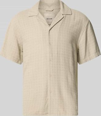 Only & Sons Regular Fit Freizeithemd aus Viskose-Leinen-Mix Modell LATHAM in Beige, Gr&ouml;&szlig;e XXL