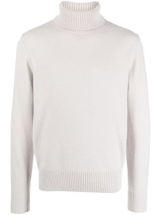 Herno roll-neck wool jumper - Neutrals