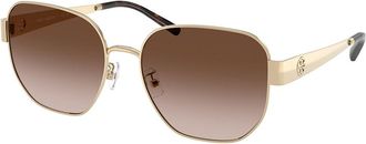 Tory Burch TY6117 334613 Womens Sunglasses Gold Size 56