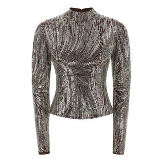 Paco Rabanne Mujer, Camisetas, Marr&oacute;n, Talla: S