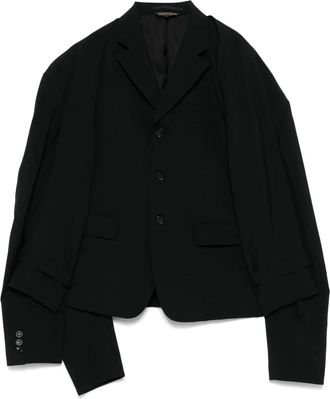 Comme Des Garçons Blazer con maniche rimovibili - Nero