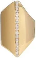 Awe Inspired White Sapphire Shield Ear Cuff in Gold Vermeil at Nordstrom