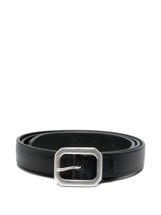 Alberto Luti buckle leather belt - Zwart