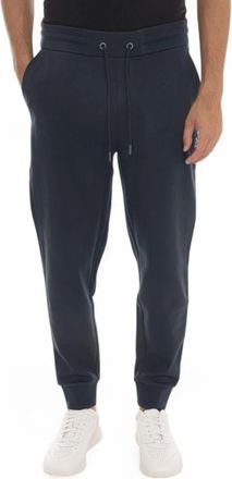 HUGO BOSS Broeken, Heren, Blauw, XL, Katoen, Kant Taille Overall Broek