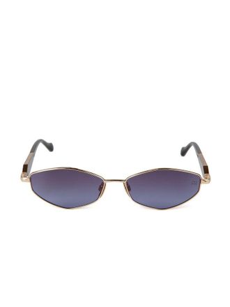 Ana Hickmann AH3353 Oval Metal Sunglasses - Gold