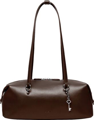 Oryany Martin Leather Shoulder Bag in Dark Choco at Nordstrom