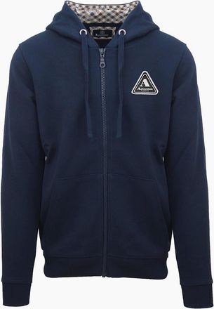 Aquascutum Mens Zp + Hoody S - Navy - Size: 2X large