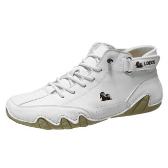 Generic Hiking Shoes Mens, Mens Shoes Casual Outdoor Camping Sneakers Anti Slip Breathable Footwear with Lightweight Hiking Ready Features White