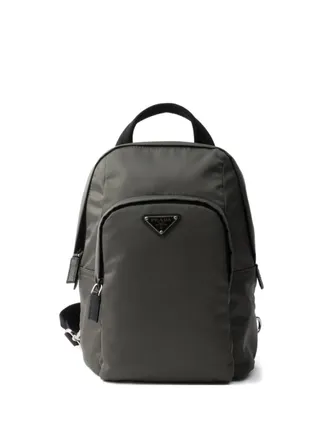 Prada Re-Nylon padded woven backpack - men - Recycled Polyamide - OS - Green