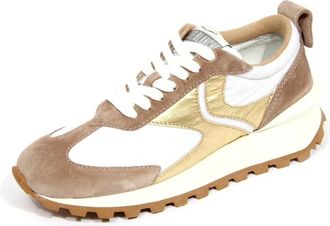 Voile Blanche Su&egrave;de/Stoffen Schoen in Duifgrijs/Wit - Dames - Sneakers - Veelkleurig - 41 EU - Su&egrave;de - Schoenen