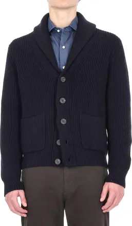 Drumohr Merino Wool Shawl-Collar Cardigan