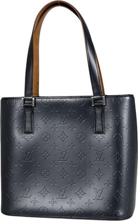 Louis Vuitton Monogram Mat Blue Monogram Mat Tote Bag (Pre-Owned)