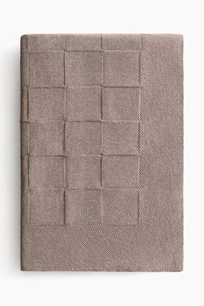 H&M Gestrickte Baumwolldecke - Brown