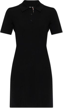 Burberry Wool Dress Magnolia - Dames - Kleedjes - Zwart - S - Wol - Kleedjes