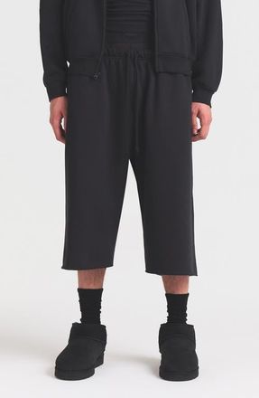 SKIMS Relaxed Long Shorts in Washed Onyx at Nordstrom, Size X-Large