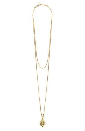 Lagos Caviar Gold Ball Pendant Necklace at Nordstrom, Size 30 In