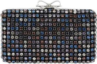 Self Portrait Multi Crystal Heart Clutch - Dames - Clutches - Veelkleurig - ONE Size - Polyester - Tassen