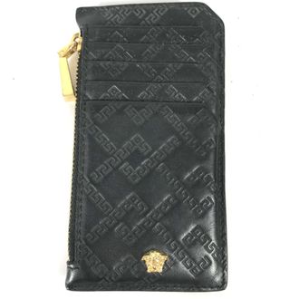 Versace Leather Long Wallet (Bi-Fold) (Pre-Owned)
