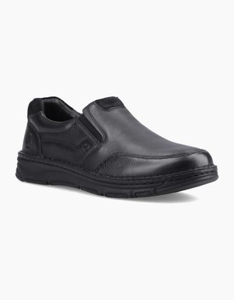 Hush Puppies Mens Franco Mens Slip On Shoes - Black - Size: 11