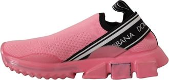 Dolce & Gabbana Roze Sorrento Instap Sneakers - Dames - Sneakers - Roze - 36 1/2 EU - Schoenen
