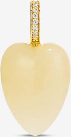 By Pariah Anh&auml;nger aus gelber Jade und Diamanten Heartstone