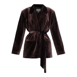 Gestuz Dames, Jassen, Bruin, Maat: XS Velours