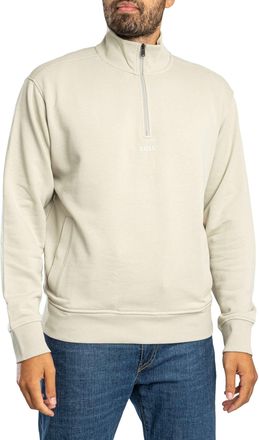 HUGO BOSS Trui Met Kleine Rits, Beige