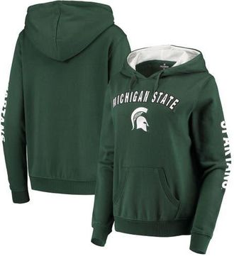 Colosseum Womens Colosseum Green Michigan State Spartans Loud and Proud Pullover Hoodie at Nordstrom, Size Xx-Large