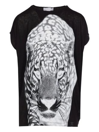 Stella McCartney leopard-print T-shirt - Black