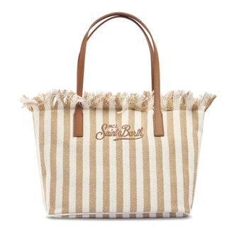 MC2 Saint Barth Tote Bags, female, Multicolor, Size: ONE SIZE City Bag Mid Fringe