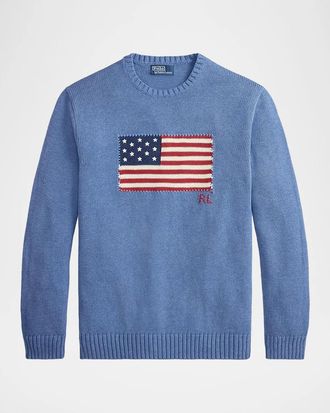 Polo Ralph Lauren Men & apos;s The Iconic Flag Sweater