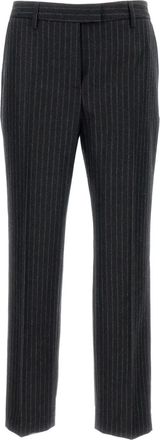 Alberto Biani Pantaloni dritti gessati - Grigio