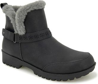 Jambu Womens JBU By Jambu Finland Boots Black Leather Faux Fur Lined Ankle ZAP1263