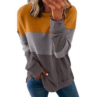 Generic Thermal Top Women Cozy Thermal Jacket Warm Insulat Long Sleeve Shirts for Women Casul Crewneck Lightweight Sweatshirts Fashion Print Loose Pullover Th