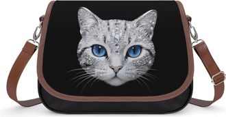 Generic Sparkling Cat Small Womens Crossbody Bags Shoulder Handbag with Adjustable Strap for Travel
