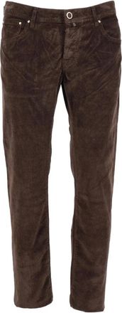 Jacob Cohen Straight Broeken - Heren - Straight fit broeken - Bruin - W40 - Katoen - Broeken
