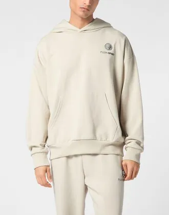 Plein Sport Oversize Hoodie Sweatshirt Ls Scratch Men in Grey at Nordstrom, Size Xxx-Large Eu