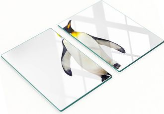OEM Taglieri Da Cucina Decorativi Multifunzionali In Legno Temperato A Forma Di Pinguino, 2x40x52 Cm