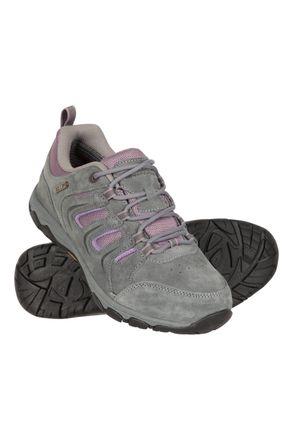 Mountain Warehouse Aspect Womens Walking Shoes IsoGrip Casual Waterproof Hiking Sneakers Grey