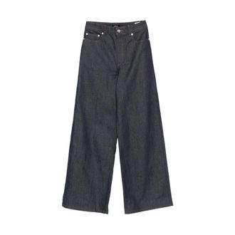 A.P.C. Wide Jeans, female, Blue, W25, Clyde Jeans