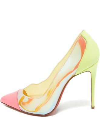 Christian Louboutin Debout pumps met puntige neus - Groen