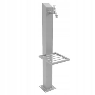 OEM Grifo De Jard&iacute;n De 1/2, Poste De 95 Cm Con Estante Y Conexi&oacute;n Lateral De 1/2