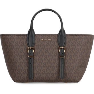 Michael Kors Logo Coated Handbag with Shoulder Strap