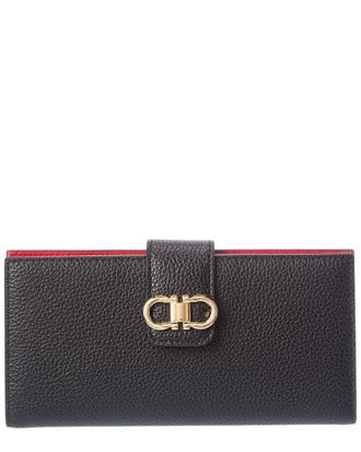 Ferragamo Double Gancini Leather Wallet