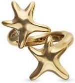 UNOde50 Gold-Tone Double Star Ring at Nordstrom, Size 7.5