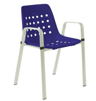 Schubiger M&ouml;bel Gartenstuhl Bermuda mit Armlehne Rundoval