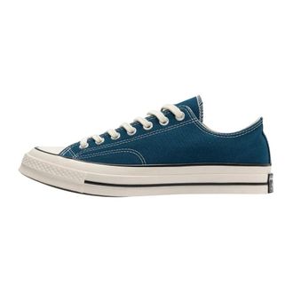Converse Schoenen, Heren, Blauw, 43 EU, Katoen, Chuck 70 Low Top